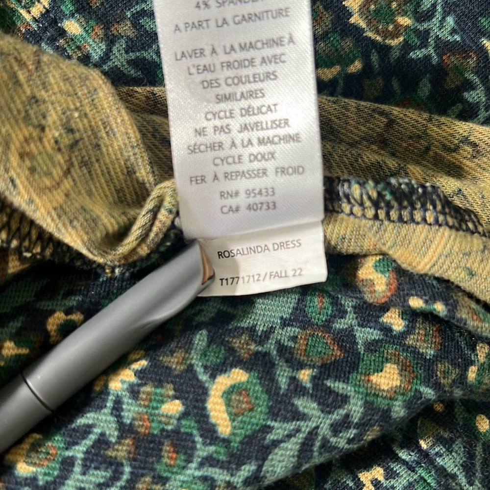 Toad&Co Floral Green Dress - Picture 8 of 12